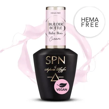 Lak na nehty Stavební gel na nehty Builder Bottle Cream Baby Boo SPN Nails 10 ml