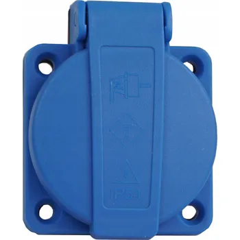 Elektrická zásuvka Adelid modrá Elektrická Zásuvka na pracovní desku