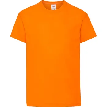 Fruit of the Loom dětské tričko oranžové bavlna velikost 164