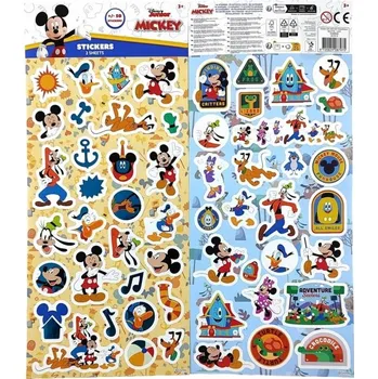 samolepka Samolepky Disney Mickey Mouse cca 50 ks - 2 archy