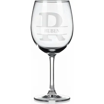 Sklenice Vínová sklenka s gravírovaným jménem – RUBEN