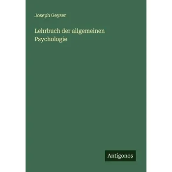 Lehrbuch der allgemeinen Psychologie (Brožovaná)