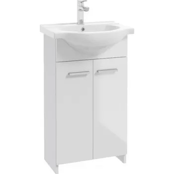 Koupelnový nábytek KOUPELNOVÁ SKŘÍŇKA S UMYVADLEM 50CM STOJÍCÍ BÍLÁ STYLOVÁ MARLENA