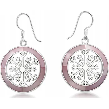 Náušnice Lorien stříbrné náušnice s perletí Flake 6,4g