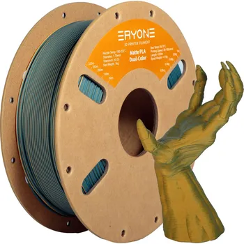 Filament ERYONE PLA Matte Filament - Matný dvoubarevný 1kg (námořní modrá, olivová zelená) - Filament