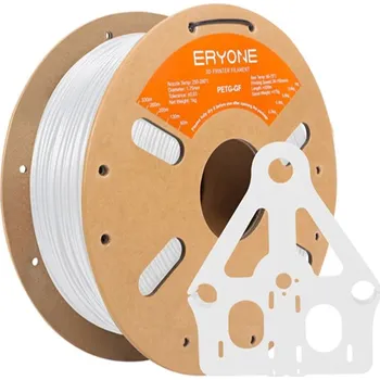 Filament ERYONE PETG Glass Fiber - bílá 1kg - Filament