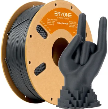 Filament ERYONE PETG Filament - Carbon Fiber šedá 1kg (s uhlíkovým vláknem) - Filament