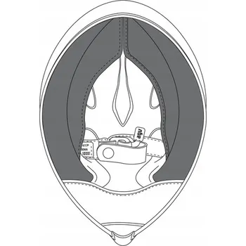 Helma na motorku Lícní vycpávky a límec pro helmu AGV Pista GP RR, velikost L