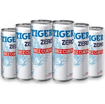 Energetický nápoj Tiger Zero Sycený energetický nápoj bez cukru 250 ml x 24 kusů