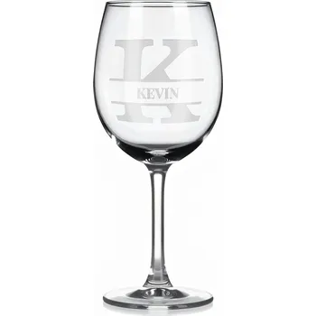 Sklenice Vínová sklenka s gravírovaným jménem – KEVIN