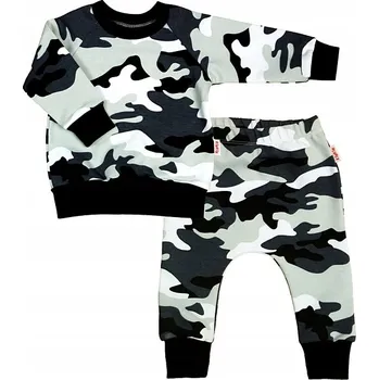 SADA: Mikina + TEPLÁKOVKA , MASKÁČOVÝ MASKÁČOVÁ TEPLÁKOVÁ SOUPRAVA 104 KLEKLE