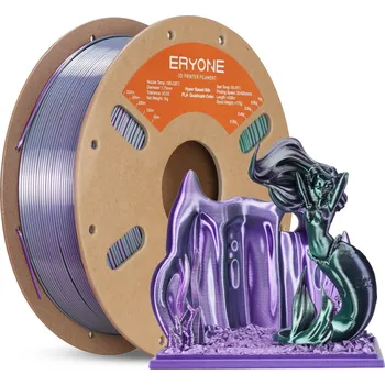 Filament ERYONE PLA Silk Čtyřbarevný Royal Essence (černá fialová stříbrná tmavě zelená) - Filament