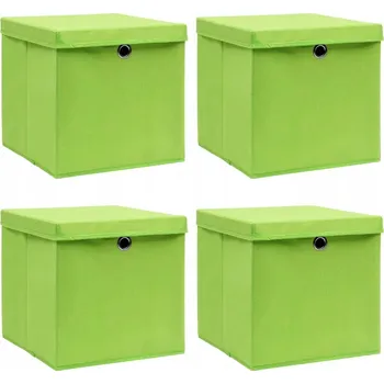 Úložný box Krabice s víkem zelená