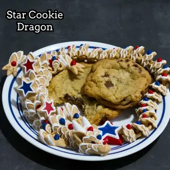 3D tisk Perníkový drak s hvězdou - dospělý