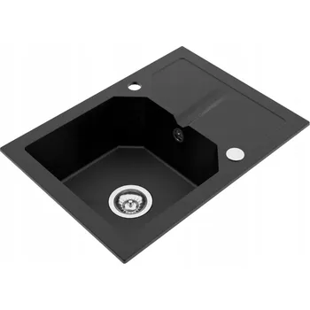 Granitový dřez Jednokomorový granitový dřez Milo Kenzo černý