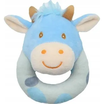 SENZORICKÁ HRAČKA CHRASTÍTKO ŽIRAFA MODRÁ 12 CM