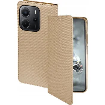 Pouzdro na mobilní telefon Pouzdro s klopou BBE CASE pro Xiaomi Redmi Note 14 5G zlaté