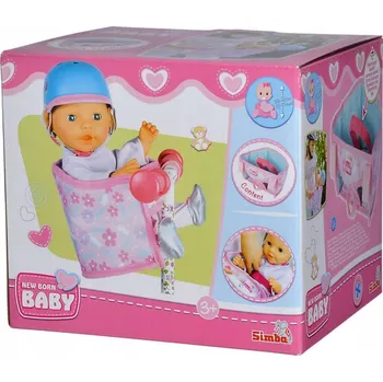 Doplněk pro panenku Sedačka na kolo pro panenky Simba New Born Baby
