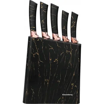 Kuchyňský nůž Sada nožů v bloku Klausberg 5 ks