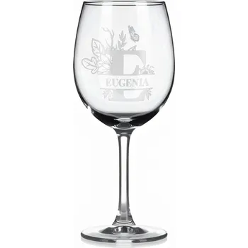 Sklenice Vínová sklenka s gravírovaným jménem – EUGENIA