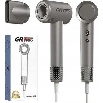 Fén Fén na vlasy GRT PRO BL-F02 s dvouvrstvým difuzérem, šedá barva