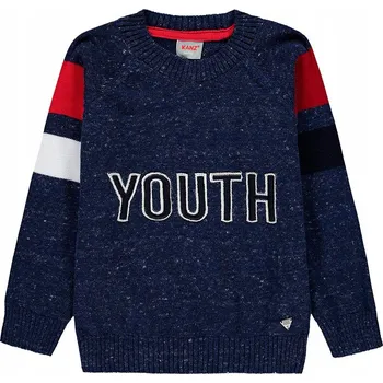 Chlapecký svetr Kanz dětský svetr modrý bavlna velikost 122