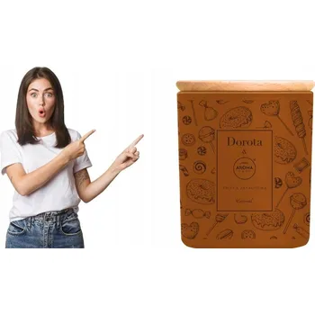Svíčka Parafínová vonná svíčka karamel Aroma Home & Dorota 1 ks