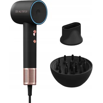 Fén Fén na vlasy Beautifly VelaAir Ionizace Difuzér 1600W Černý