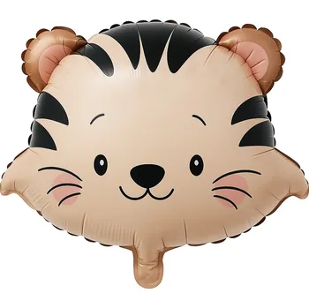 Balónek Fóliový balónek ve tvaru tygra, 55 x 50 cm.