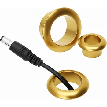 kabelová chránička Häfele Kabelová průchodka TREX 12 mm / Zlatá