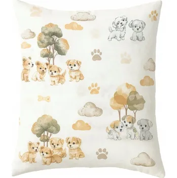 Povlak na dekorativní polštářek Povlak 40 x 40 cm Supreme Style polštáře Pejsci