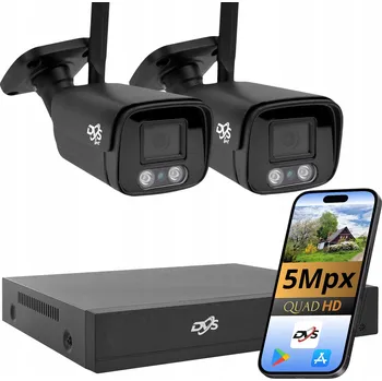 Bezpečnostní kamera Sada IP WiFi kamer 5Mpx pro domácí monitoring, bezdrátové kamery, tuba DVS