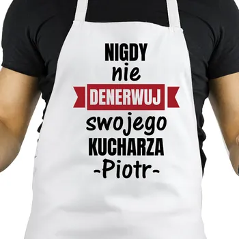 Kuchyňská zástěra Kuchyňská zástěra pánská DÁREK potisk k narozeninám