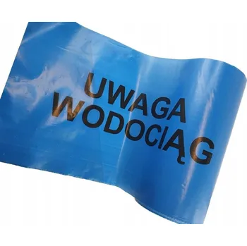 Lepicí páska Fólie výstražná páska modrá POZOR VODOVODNÍ PÁSKA šířka 20 cm délka 100 m