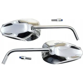 Zrcátko pro motocykl UNIVERZÁLNÍ CHROMOVANÁ ZPĚTNÁ ZRCÁTKA M10 KAWASAKI (12312)