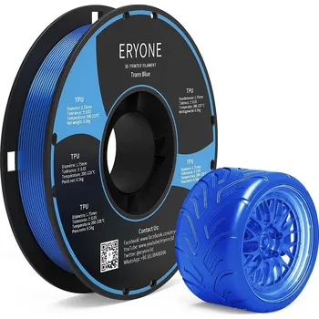 Filament ERYONE TPU Filament - průhledná modrá 0.5 Kg - Filament