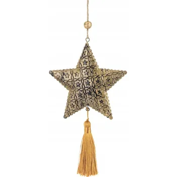 Vánoční dekorace Vánoční Koule zdobená Hvězda 19 cm 1 ks