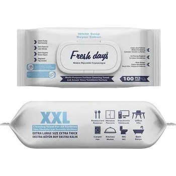 Utěrka Vlhčené čisticí ubrousky pro snadný úklid Fresh Days XXL 100 ks