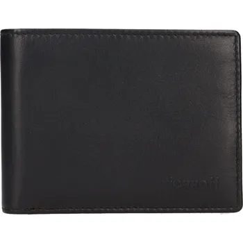 Peněženka Pánská kožená slim peněženka Richhoff Petr - černá