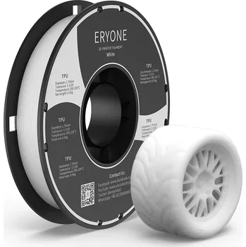 Filament ERYONE TPU Filament - bílá 0.5 Kg - Filament