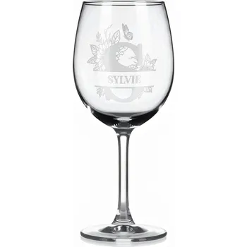 Sklenice Vínová sklenka s gravírovaným jménem – SYLVIE
