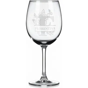 Sklenice Vínová sklenka s gravírovaným jménem – FLORENTINA