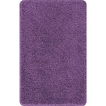 Koupelnová předložka Koupelnová předložka obdélníková fialová 50x80 cm polyester protiskluzová