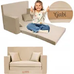 Dětské křeslo Flumi Rozkládací pohovka béžová