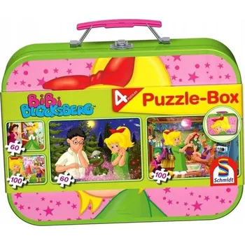 Puzzle Schmidt Spiele Puzzle 320 dílků Puzzle 2x60 + 2x100 v pouzdře Bibi Blocksberg G3