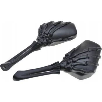 Zrcátko pro motocykl Zpětná zrcátka ruka kostry černý mat Harley HD Dyna (841)