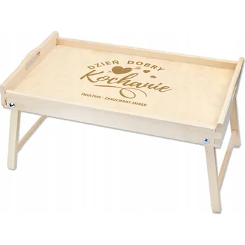 STOLIK śniadaniowy Podnosný stolek / tác na notebook do postele s GRAVÍROVÁNÍM