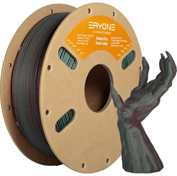 Filament ERYONE PLA Matte Filament - Matný dvoubarevný 1kg (růžová, zelená) - Filament