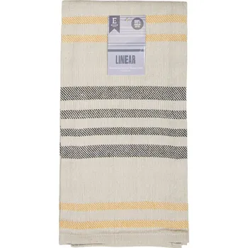 Obraz Béžová bavlněná hadřík do kuchyně s proužky