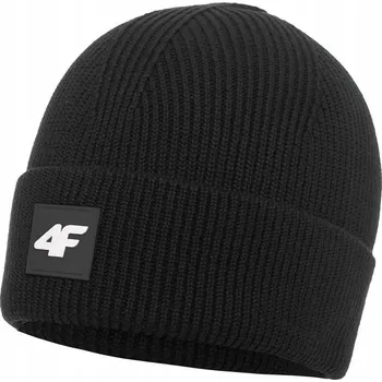 Pokrývka hlavy 4F zimní čepice beanie černá, univerzální velikost